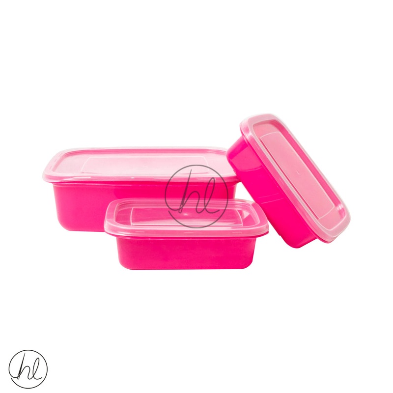 3 PIECE CONTAINER SET 1037 PINK