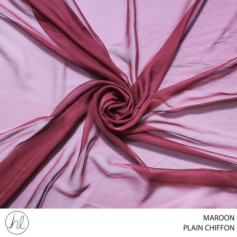 CHIFFON P/D 30D MAROON ROLL 001 1