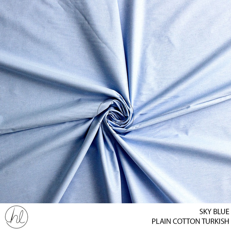 COTTON PLN TURKISH 240CM SKY BLUE ROLL ROLL 001