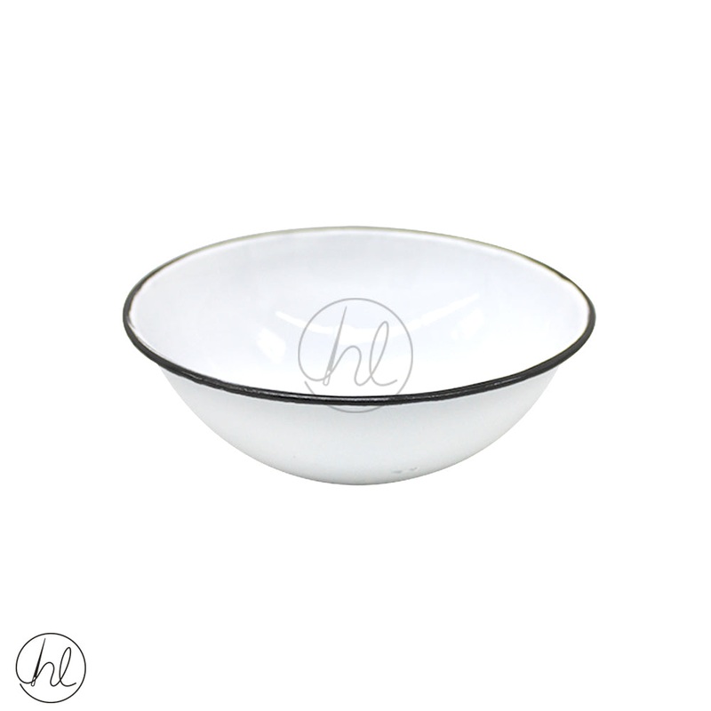 ENAMEL CASH BOWL WE11114 WHITE 14CM