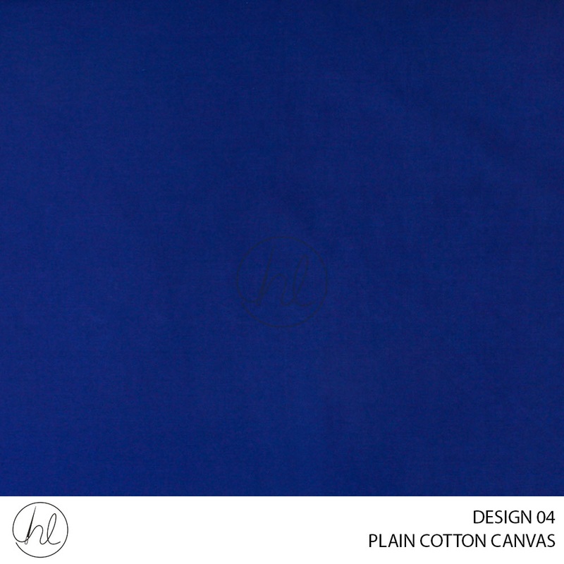 PLAIN COTTON CANVAS DESIGN 04 ROYAL 150CM PER M
