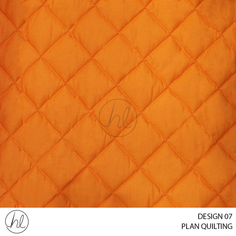 PLAIN QUILTING DESIGN 07 ORANGE 235CM WIDE PER M