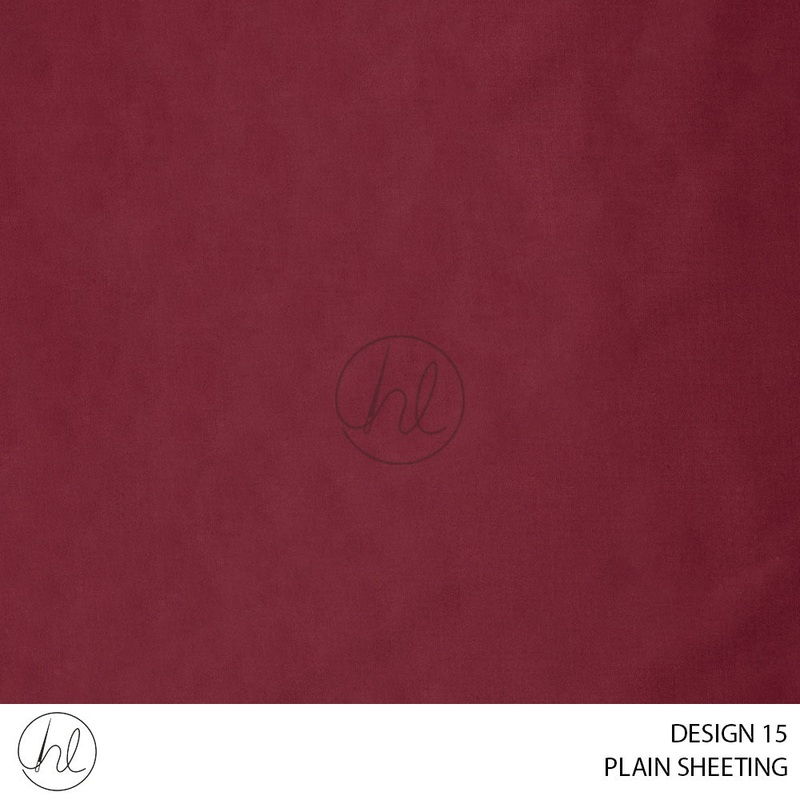 PLAIN SHEETING 796 DESIGN 15 RED 240CM WIDE
