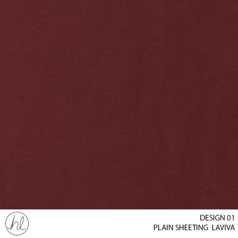 PLAIN SHEETING LAVIVA 2050 DESIGN 01 MAROON 240CM WIDE