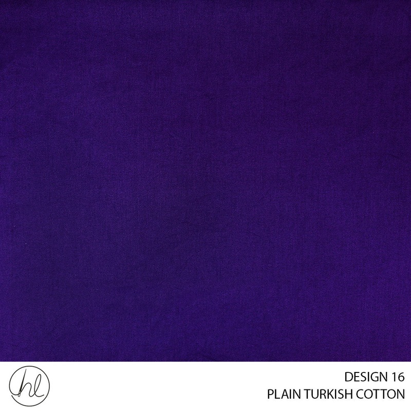 PLAIN TURKISH COTTON DESIGN 16 240CM PER M PURPLE