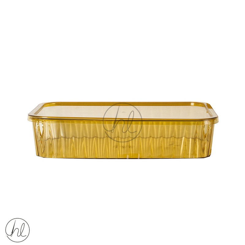STORAGE BOX WITH HANDLE AND LID 550 ORANGE ABY-4815 LRG