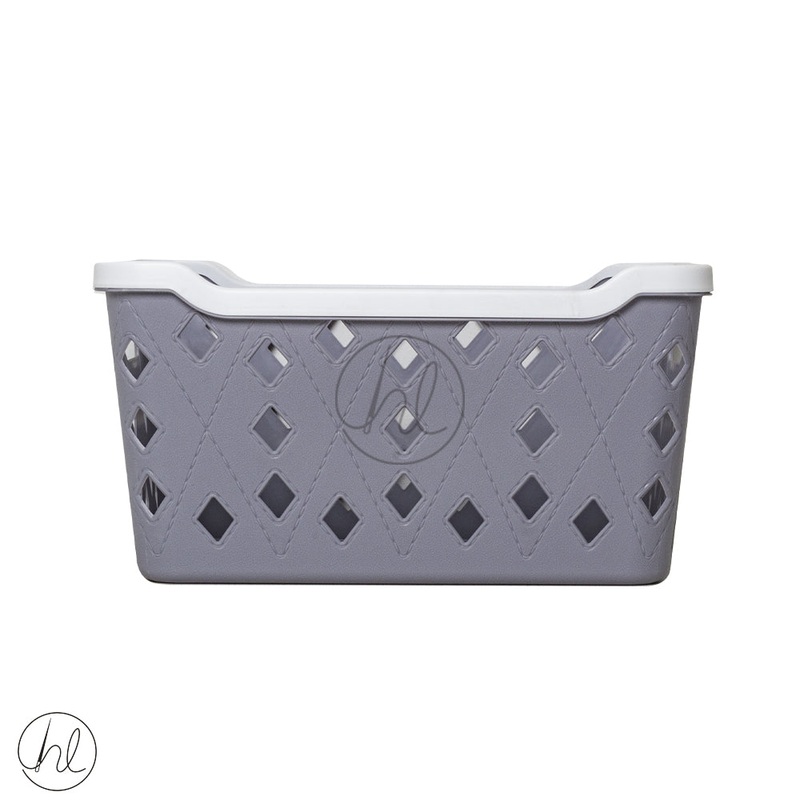 BASKET STORAGE DIAMOND CURVE LIGHT GREY ABY-4547