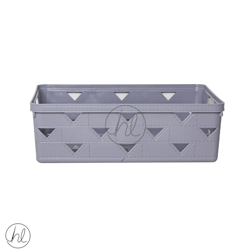 BASKET STORAGE TRIANGLE FLAT LIGHT GREY  ABY-4549
