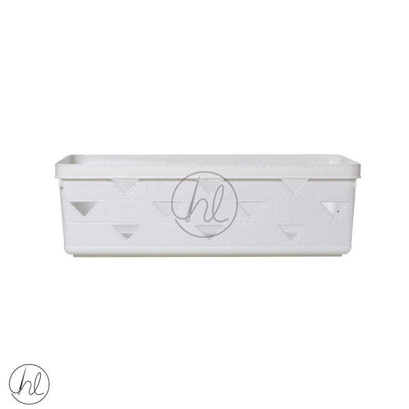 BASKET STORAGE TRIANGLE FLAT WHITE ABY-4550