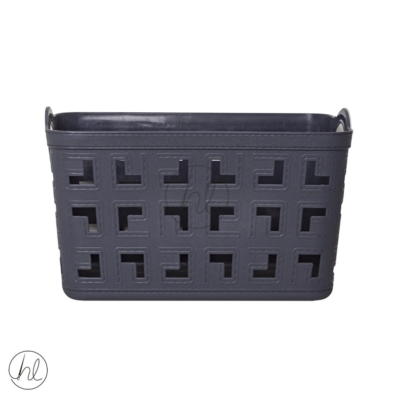 BASKET STORAGE WITH HANDLE  550 DARK GREY ABY-4904