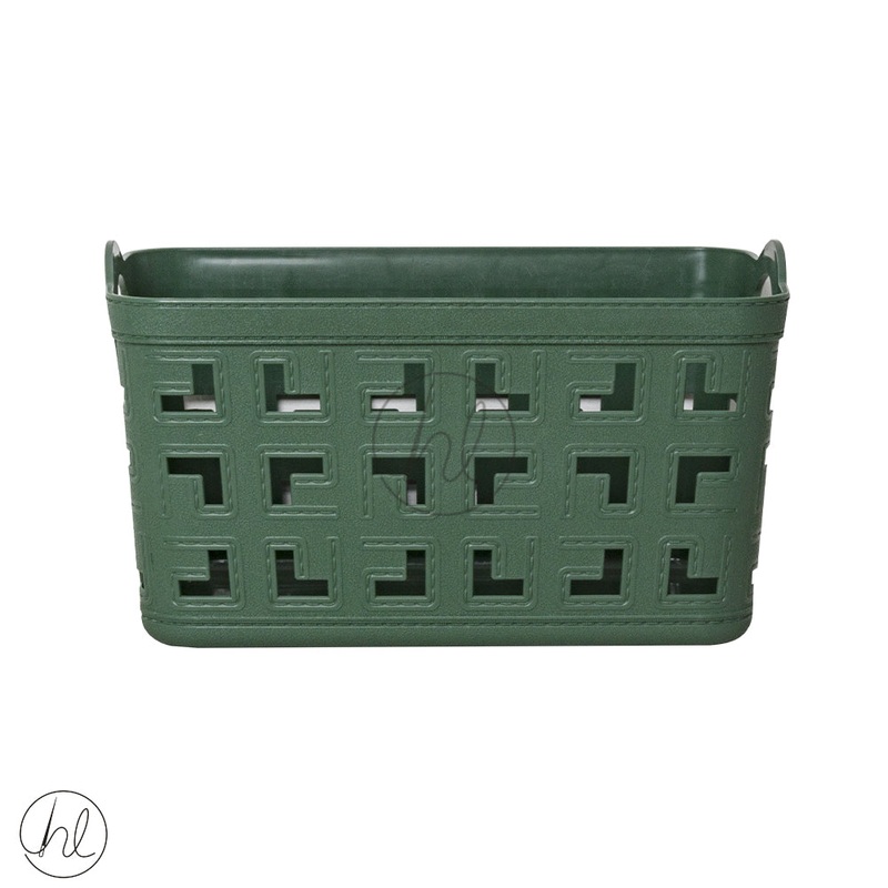BASKET STORAGE WITH HANDLE 550 GREEN ABY-4903