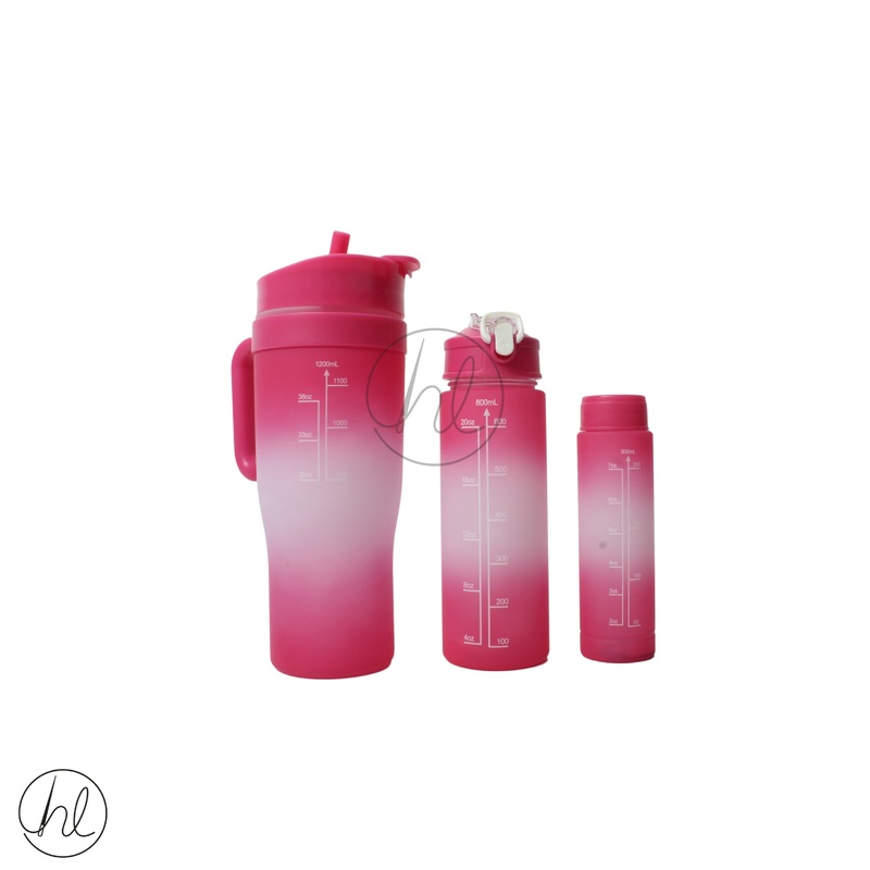 Bottle 3pce Free L/Pink