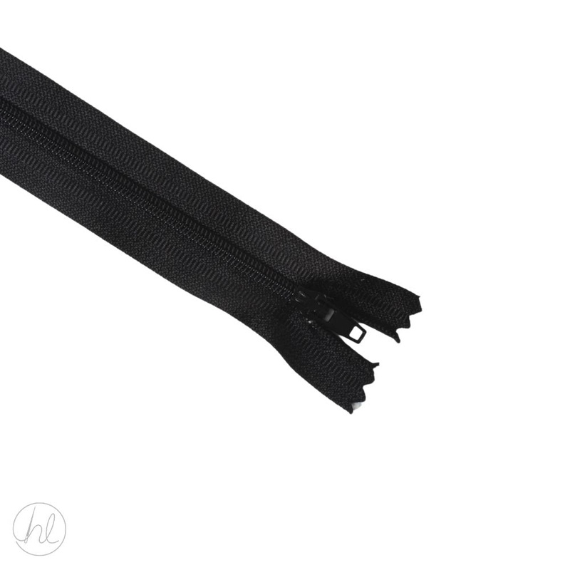 NYLON DRESS ZIPS BLACK 30CM