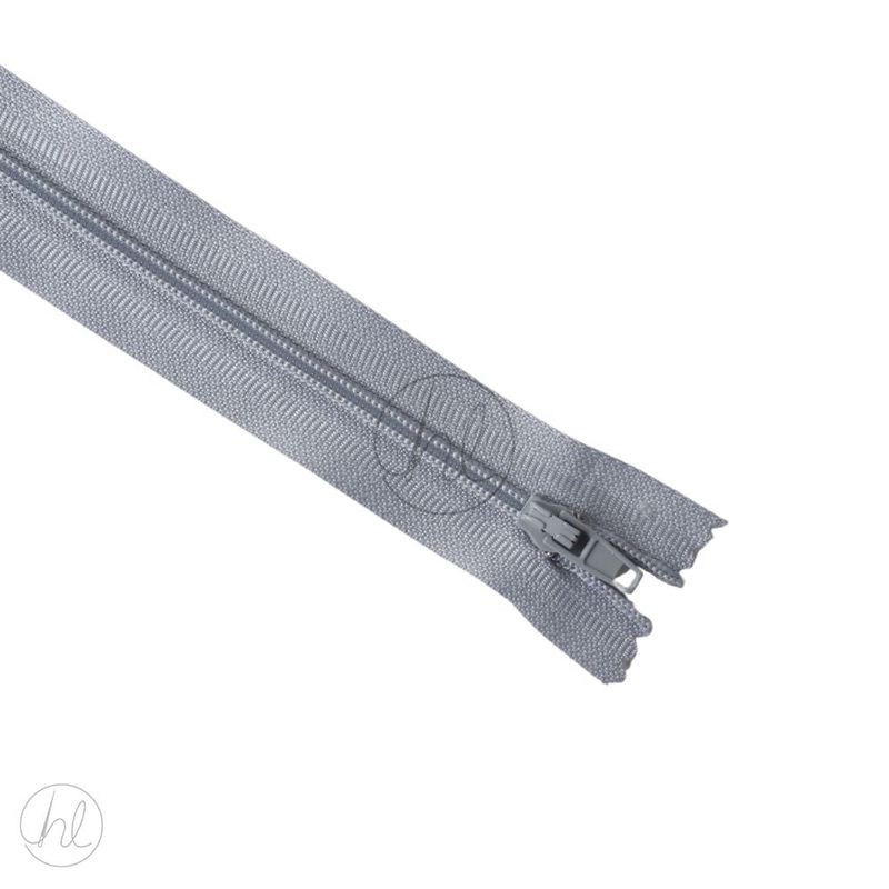 NYLON DRESS ZIPS L/GREY 30CM