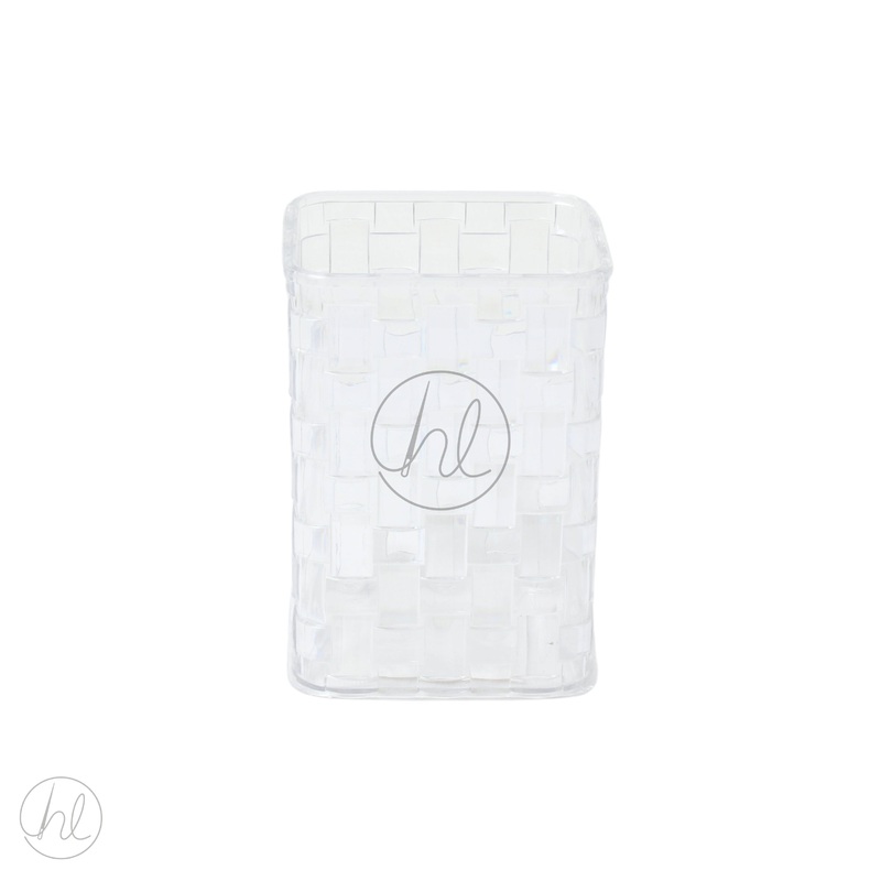 PENCIL HOLDER SQUARE  CLEAR FREE