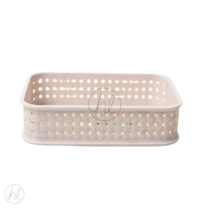 STORAGE BASKET STACKABLE550PINK  ABY-4881