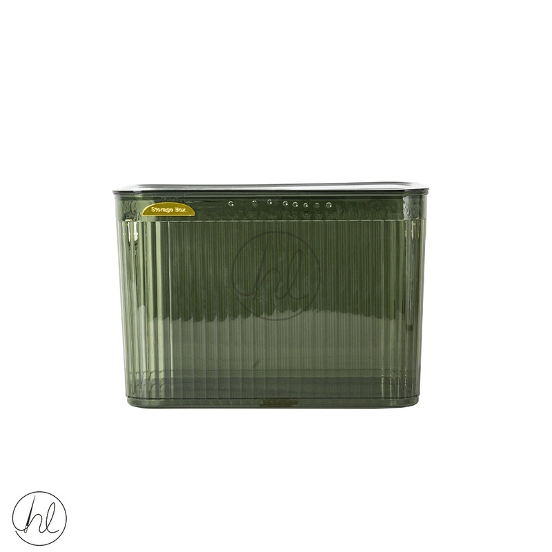 STORAGE BOX WITH HANDLE AND LID 550 GREEN  ABY-4813LRG