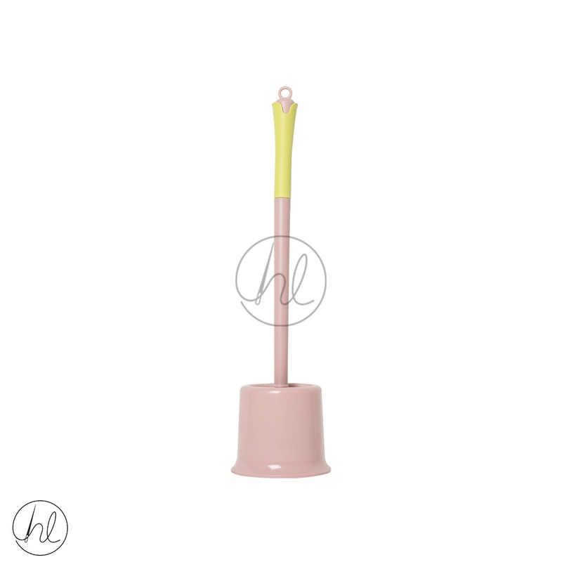 TOILET BRUSH PINK AND YELLOW ABY-4821
