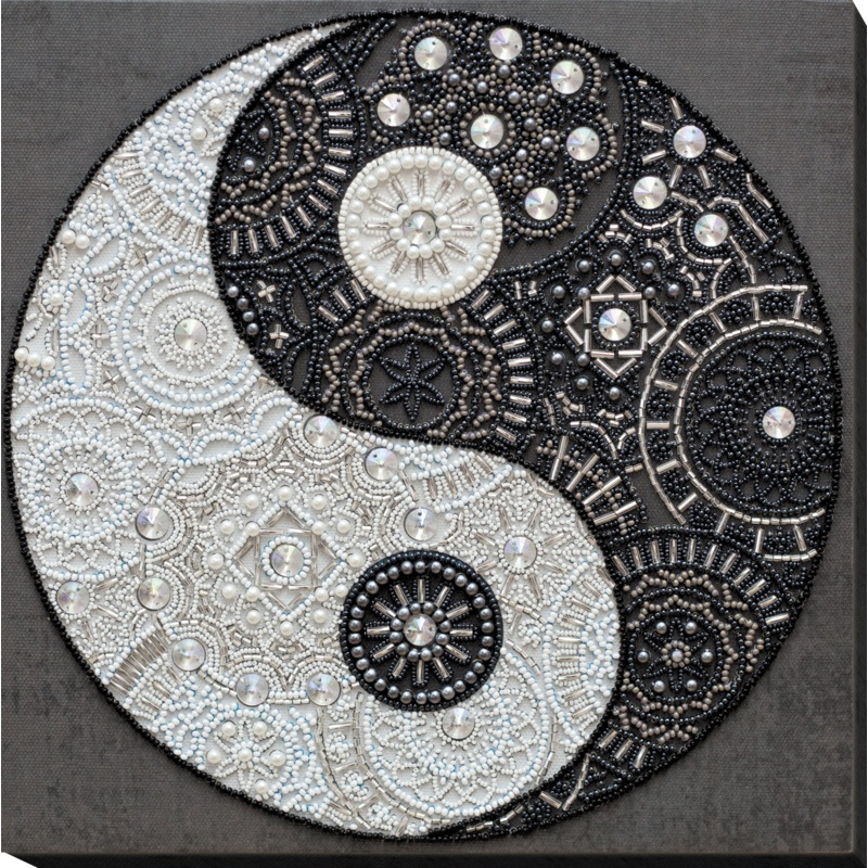Bead Embroidery Kit - Balance. Yin and yang