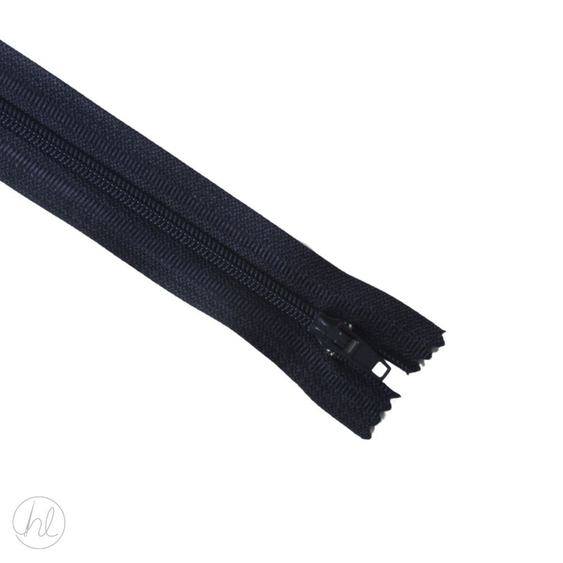 NYLON DRESS ZIPS D/NAVY 25CM