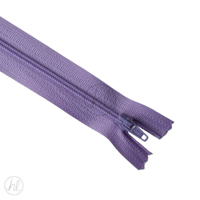 NYLON DRESS ZIPS LILAC 30CM