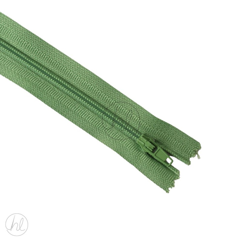 NYLON DRESS ZIPS LIME 25CM