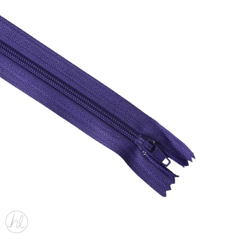 NYLON DRESS ZIPS PURPLE 30CM