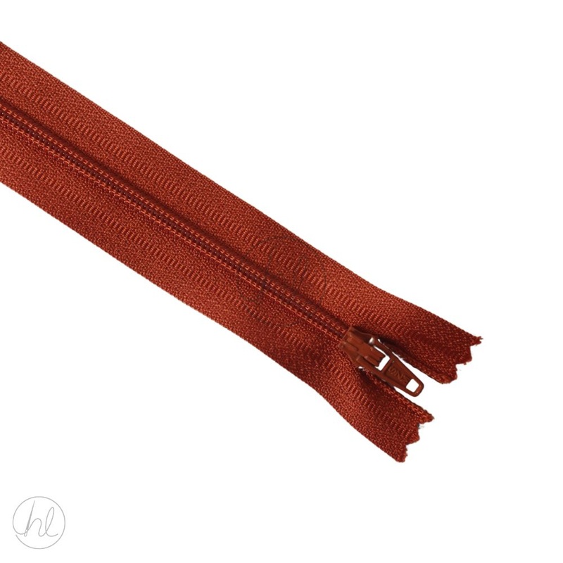 NYLON DRESS ZIPS RUST 40CM