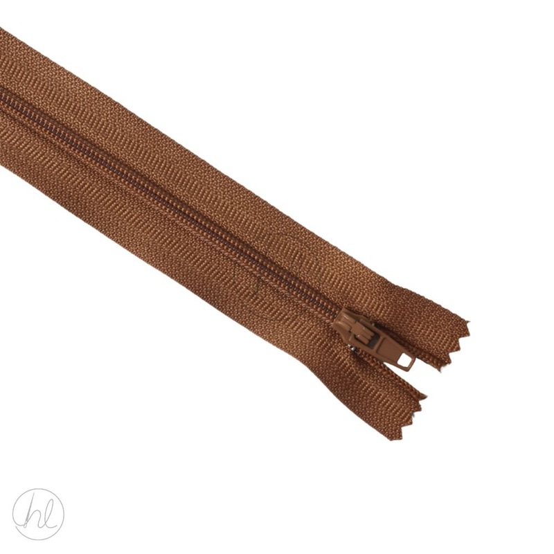 NYLON DRESS ZIPS TOBACCO 35CM