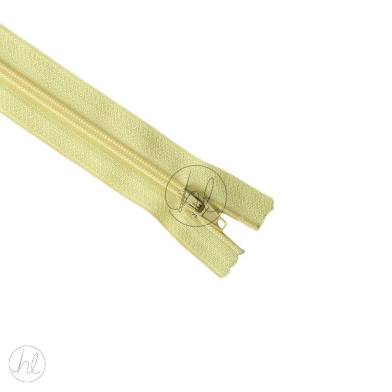 NYLON DRESS ZIPS YELLOW 40CM