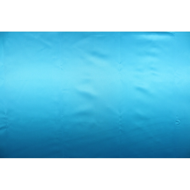 Satin Fabric in Peacock Blue