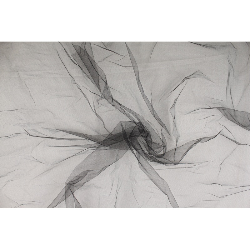 Solid Tulle in Raven Black