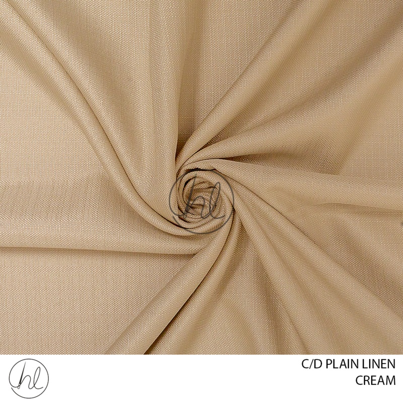 C/D Plain Linen A409 CP280cm Cream