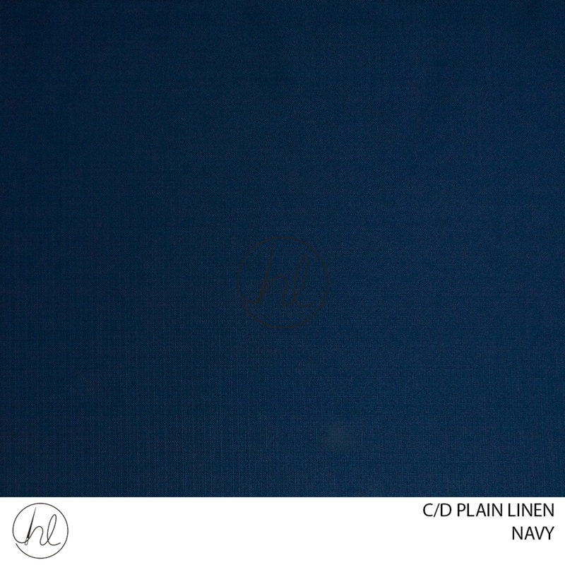 C/D Plain Linen TA409 CP 280cm Navy