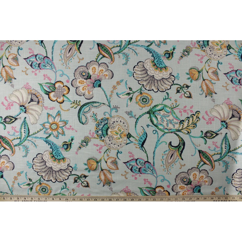 Covington Wedgewood Fabric in 507-Aquarius