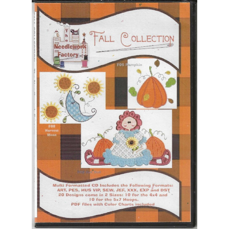 Fall Collection by Needlework Factory for 20 embroidery designs