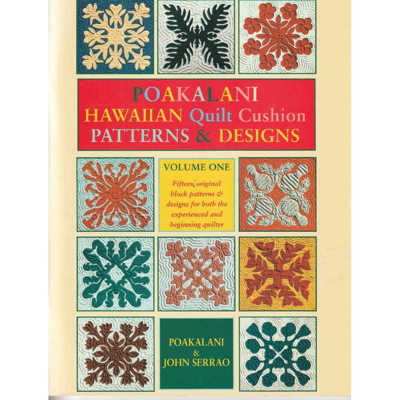 Hawaiian Quilt Cushion Patterns and Designs Poakalani Book 1