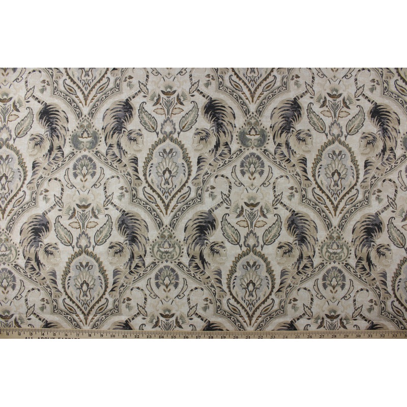 P/Kaufmann Twin Tigers Fabric in Hemp
