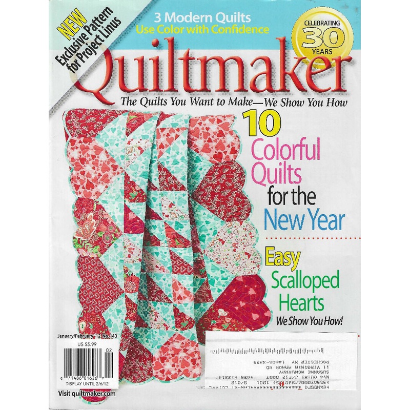 Quiltmaker magazine including unused "Winter Critters" pattern