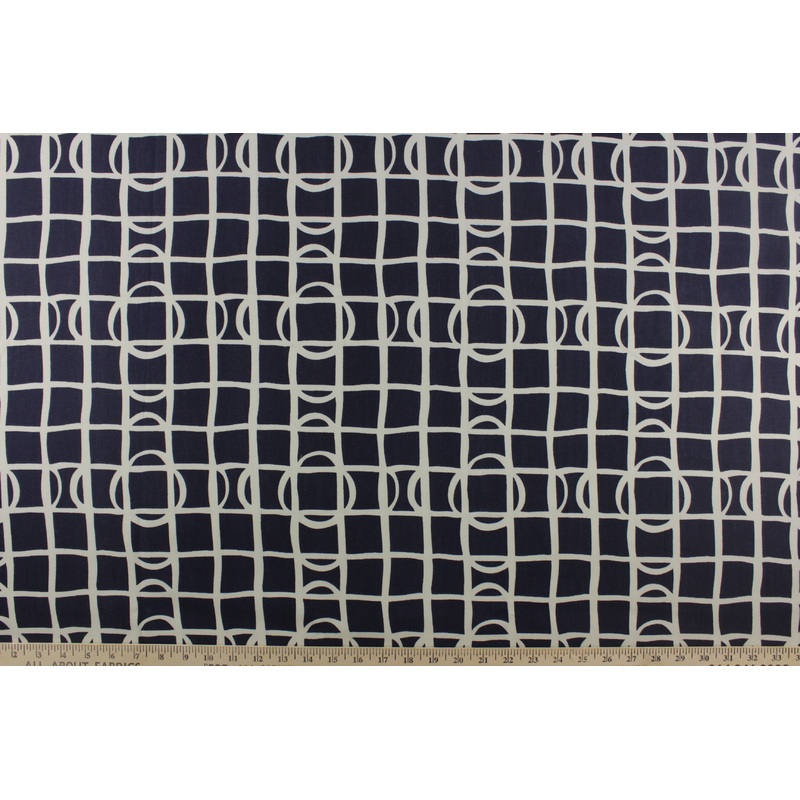 Robert Allen Lattice Graphic in Ultramarie