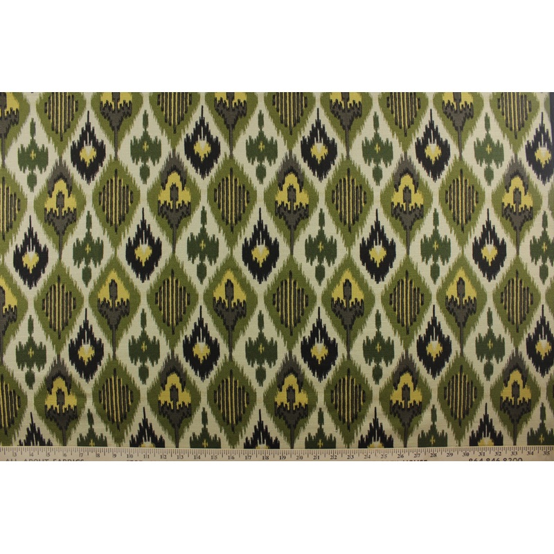 Swavelle/Mill Creek Fabrics Tanjung Ikat Fabric in Forest