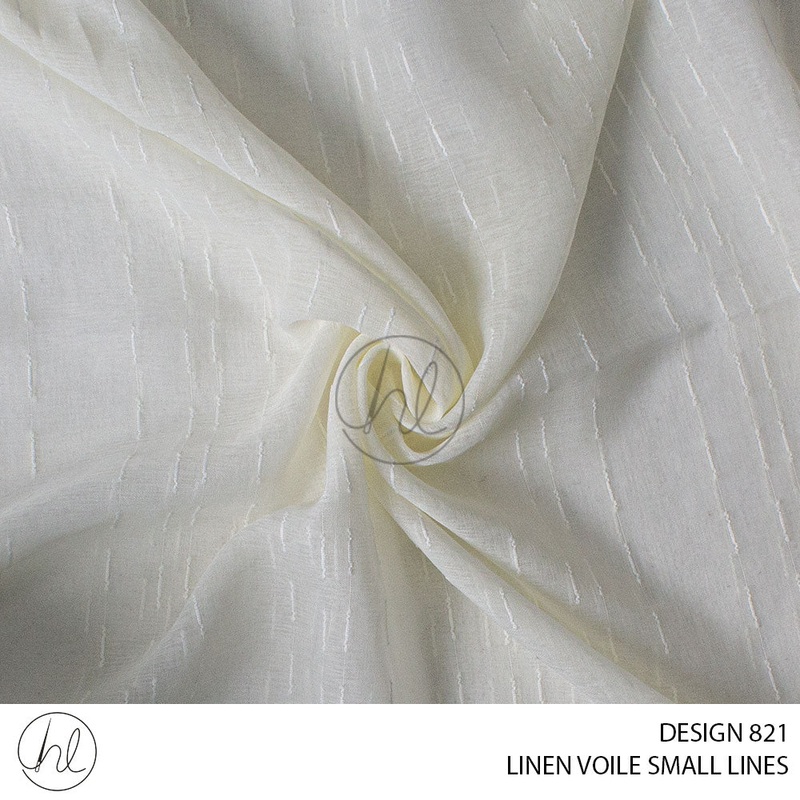 VOILE LINEN SML LINES FABRIC