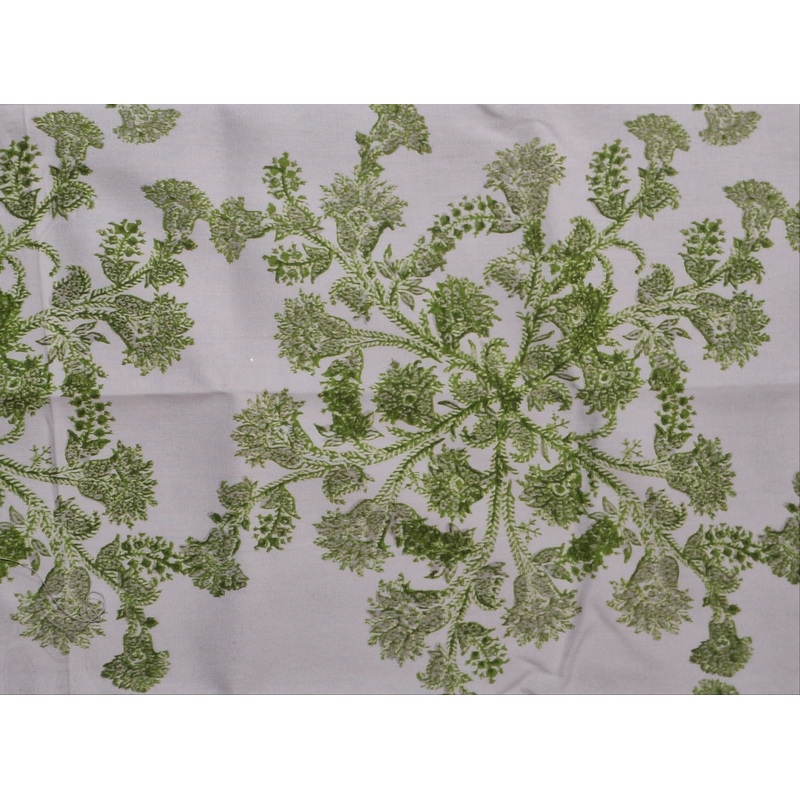 John Robshaw Nahir Fabric in Green for Duralee Fabric