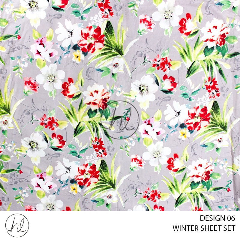 MICROFIBRE WINTER SHEET SETS DESIGN 06 DOUBLE