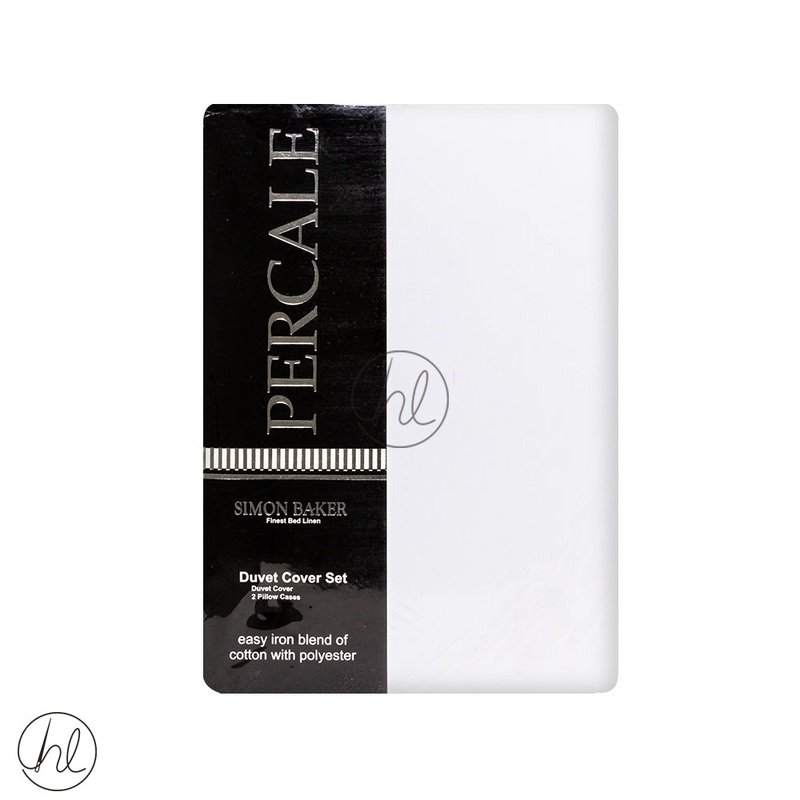 Polycotton Duvet Cover 200T White Double
