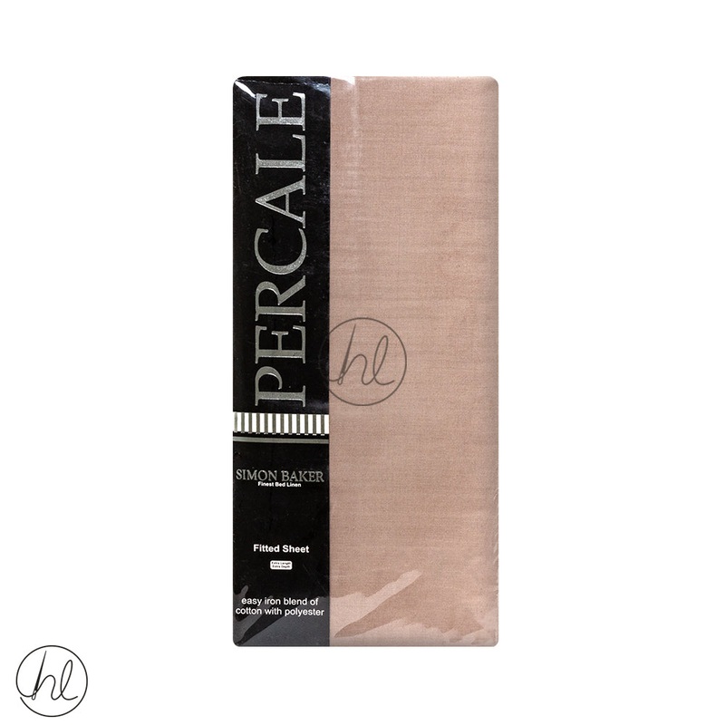 Polycotton Fitted Sheet 200T Extra Length And Depth Stone Queen