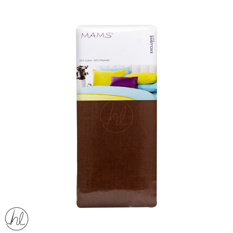 Polycotton Fitted Sheet Extra Depth Light Brown 3/4