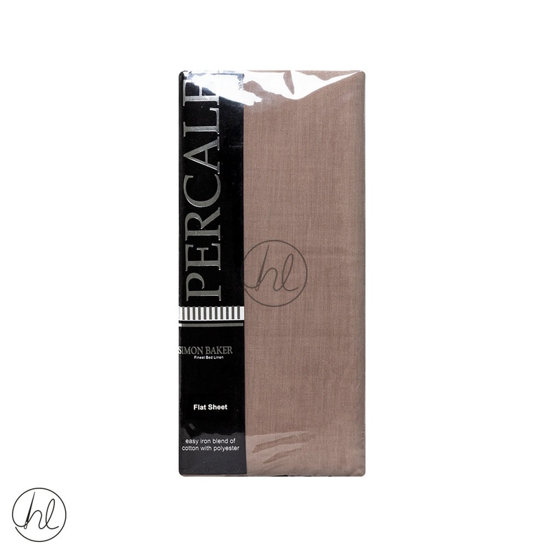 Polycotton Flat Sheet 200T Mocha 3/4