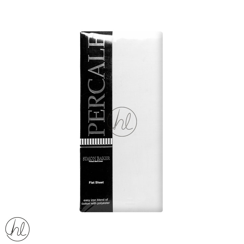 Polycotton Flat Sheet 200T White Queen