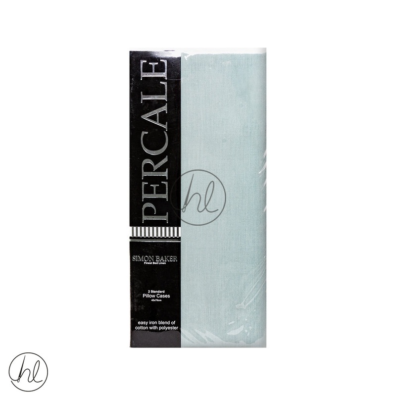 Polycotton Standard Pillow Case 200T Duck Egg 45x70cm